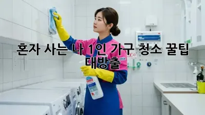 혼자 사는 나, 1인 가구 청소 꿀팁 대방출!